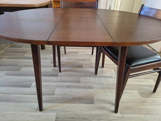 Image 1 of Vintage Round/Oval Danish Design Dining Table