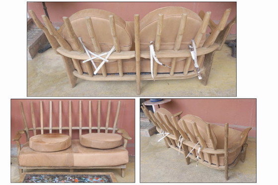 Image 1 of Grand Repos" sofa Robert GUILLERME and Jacques CHAMBRON