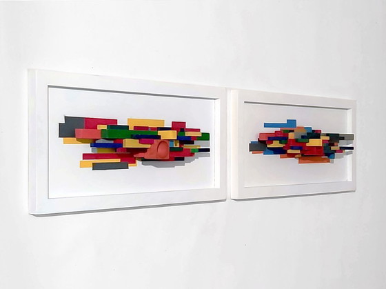 Image 1 of sculpture murale set of 2 Vormalux nr 2 + 3