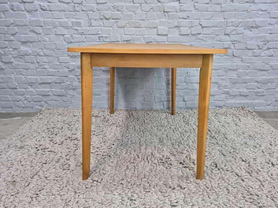 Image 1 of Vintage Design Rectangular Dining Table in Beech Wood, Northern Europe, 1960s