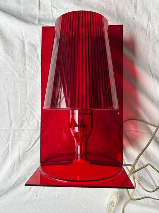 Kartell Table Lamp, Model "Take", Ferruccio Laviani, color red