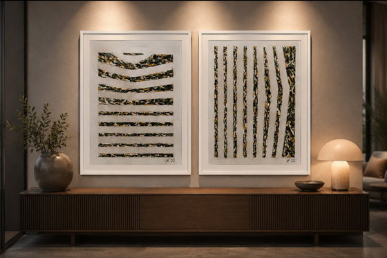 Image 1 of Schilderij 2 stuks Camouflage 1 + 2