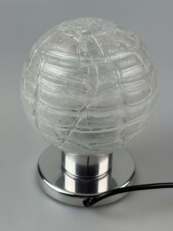 Image 1 of Lampe de chevet des années 60 70 Chrome Doria Verre Space Age Design