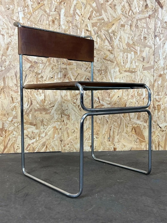 Image 1 of 60's 70's Acier Daim Chaise Vintage Giovanni Carini Planula Libellula