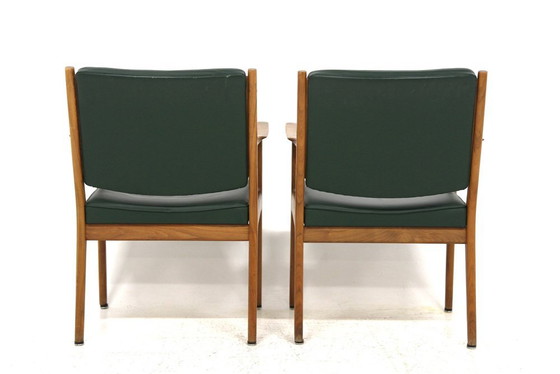 Poltrone di Karl-Erik Ekselius, Svezia, anni '60, Set di 2, Pelle (foto 4 di 7)