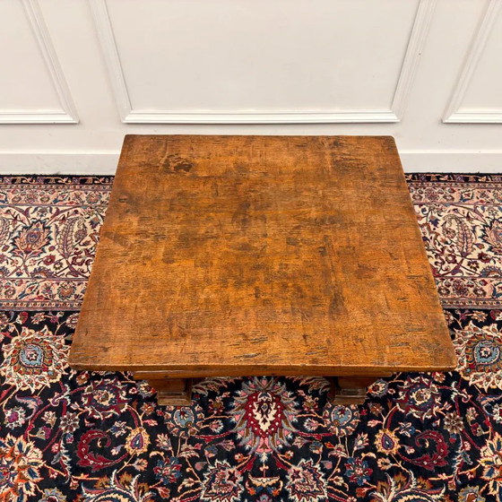 Mesa auxiliar española antigua, Mesas de centro, Madera, Marrón, Chesterfield (foto 7 de 8)