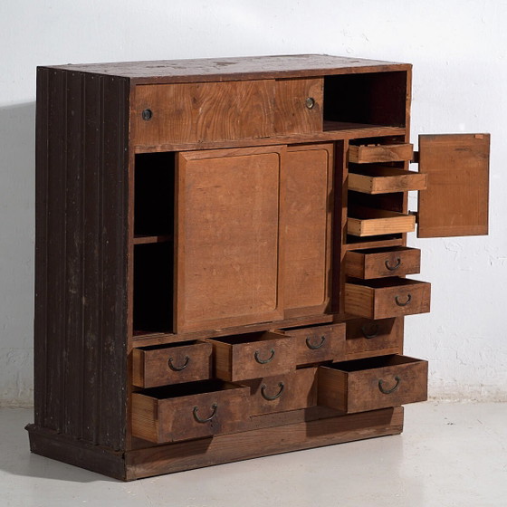 Antique Japanese storage chest - Meiji Period (c. ) #48 – Chest of drawers (photo 4 of 40)