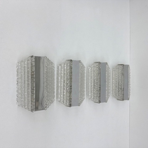 Image 1 of Juego de 4 apliques / candelabros kaiser Leuchter , años 70 Alemania