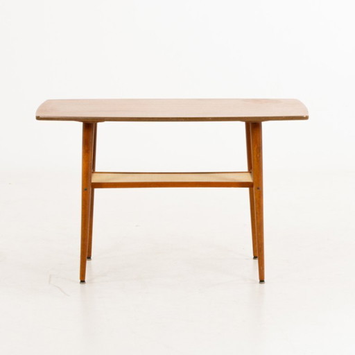Scandinavian teak coffee table with double top, 1950s/60s