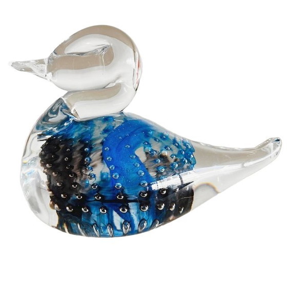Vintage Mid-Century FM Konstglas Ronneby Glass Duck Figurines Set Birds 1970s – Decorative Objects (photo 11 of 22)