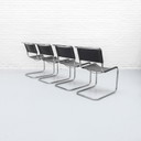 Mart Stam S33 Dining Room Chairs Set Thonet 1970s