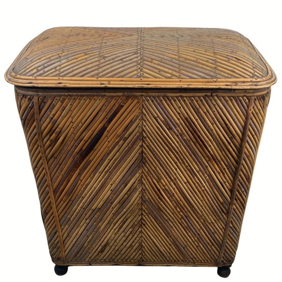 Image 1 of Vintage Wicker Chest In Bambus, 1930S