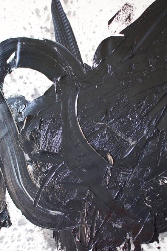 Image 1 of Abstract olieverf schilderij Cees van Dijk