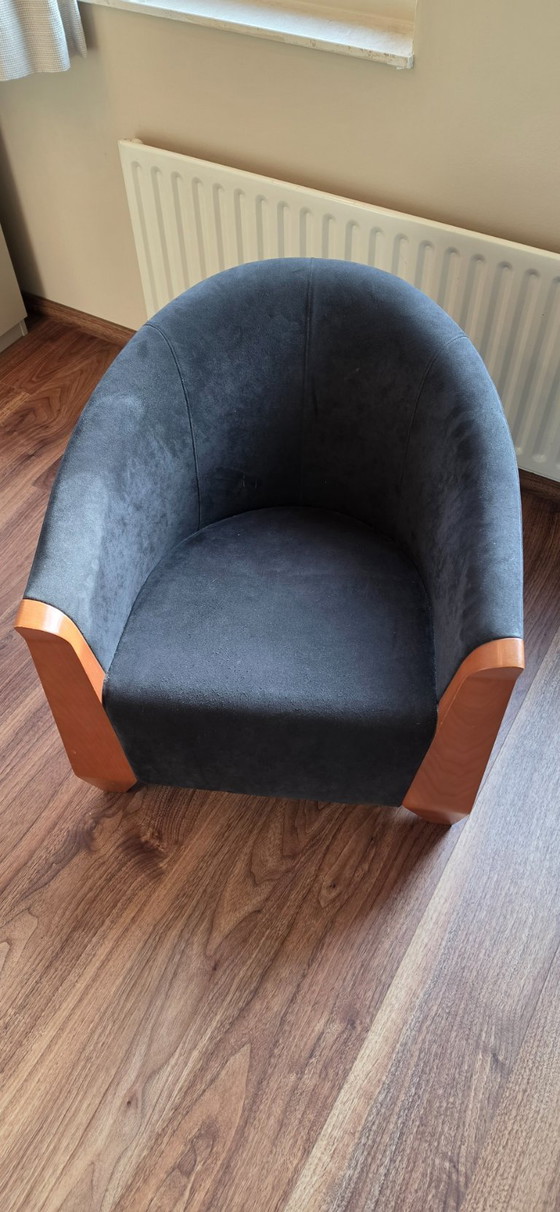 Molteni&C Cavatina alcantara nero, Poltrone, Tessile, Legno (foto 5 di 6)