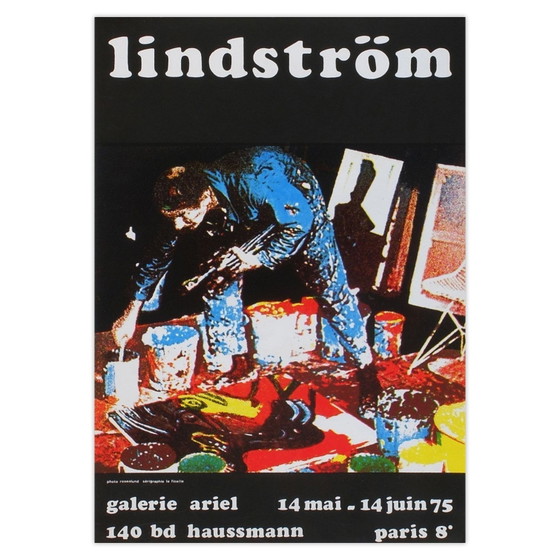Image 1 of Bengt LINDSTROM Expo 75 - Galerie Ariel Poster 1975