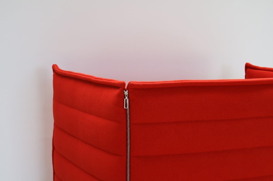 Image 1 of Vitra Alcove Highback | Loveseat | Red | Fabric
