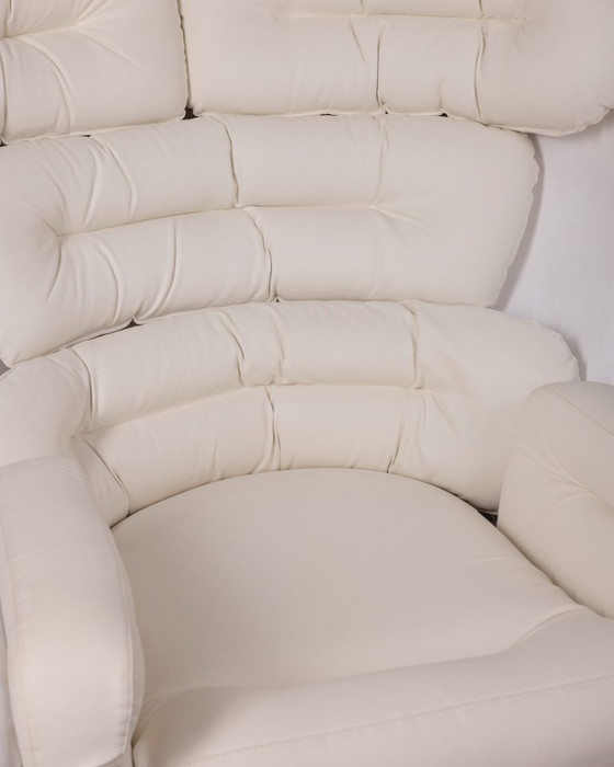 Image 1 of VINTAGE SWIVEL ARMCHAIR FROM THE 1960S, ELDA MODEL DESIGNED BY JOE COLOMBO FOR COMFORT