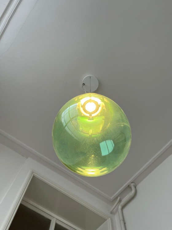 Image 1 of Alex de Witte - The Big Bubble kleines farbiges Glas grün