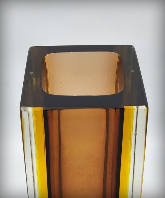 Image 1 of XXL Sommerso Vase By Flavio Poli, Murano, Italy, 1950s
