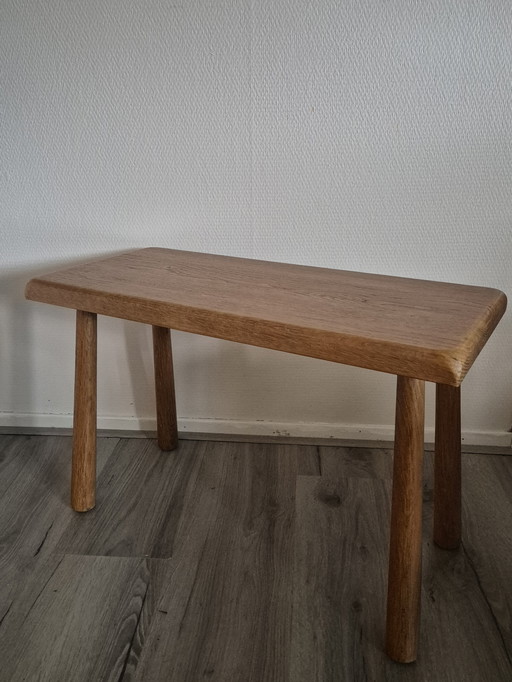 Brutalist stool side table