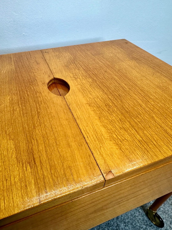Mid Century Sewing Cart Danish Design Lotos 226 Teak 60s, Bar carts, Wood, Brown (photo 9 of 15)