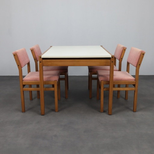 Dining set "TU11 / SA07" by Cees Braakman for Pastoe, 1960s