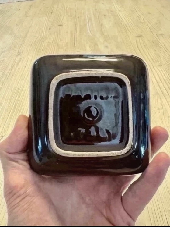 Vintage Marisa Italy red ceramic ashtray, Table accessories, Black (photo 3 of 6)