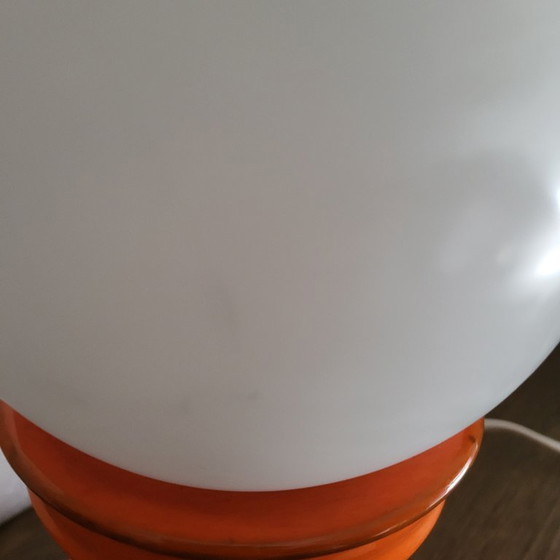 Image 1 of Lampe a poser en céramique orange  space age,1960-70, West Germany 