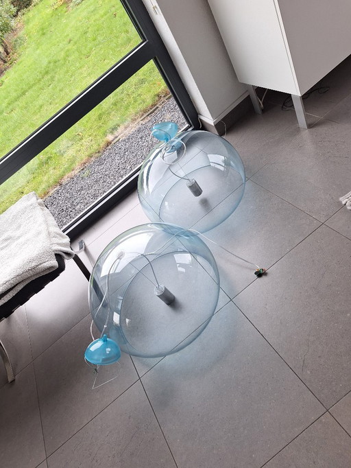 Kartel FL/Y lamps light blue (set of two)