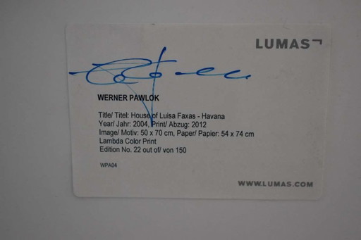 Werner Pawlok - "Casa de Luisa Faxas - La Habana"