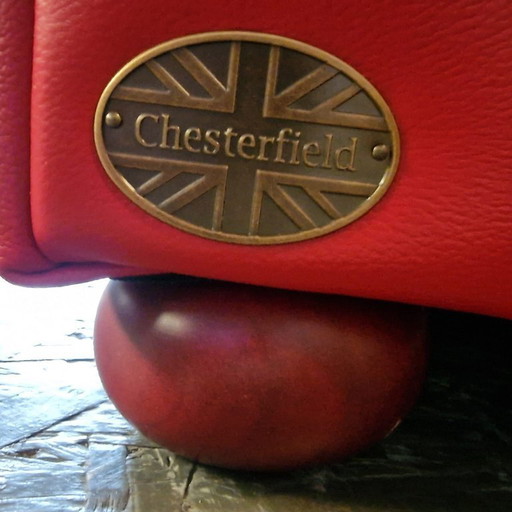 Chesterfield Brighton 2-seater sofa - Red/black