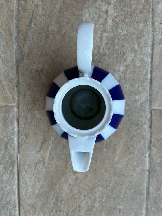 Kobalt gestreifte Karaffe – Gläser & Karaffe, Porcelain, Art Deco (photo 9 of 10)