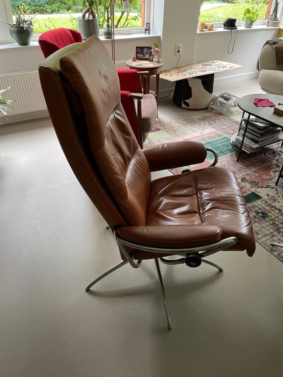 Image 1 of Stressless Tokyo High Back/High Base + Hocker