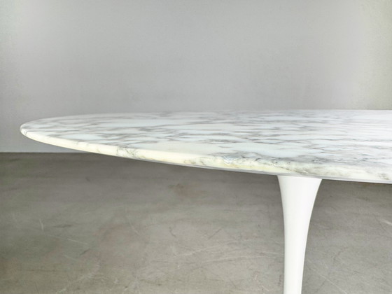Image 1 of Eero Saarinen Midcentury Dining Table Tulip Marble Knoll International II