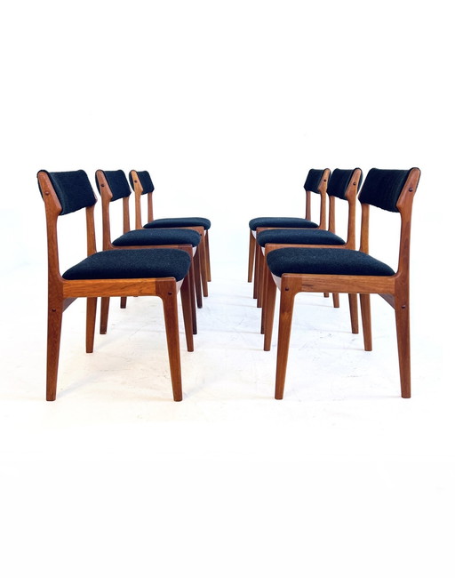 6x Restored Erik Buch, O.D. Møbler