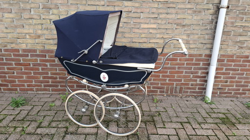 Poussette vintage High Life | Bleu foncé | Style années 60