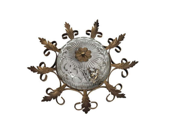 Image 1 of Banci Firenze - Hollywood Regency style - crystal - gold plated - Italy - 60s