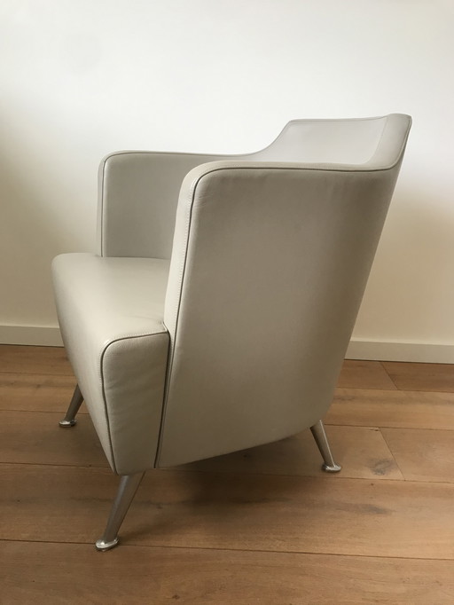 Fauteuil en cuir Moroso Jules par Enrico Franzolini - Italie
