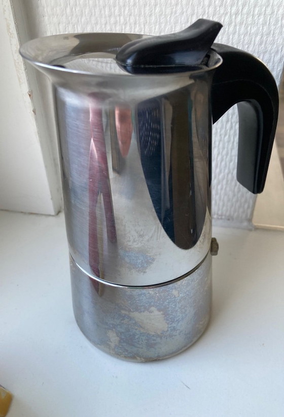 Deux tasses à expresso avec percolateur Guido Bergna, Douwe Egberts, Accessoires de table, Autre, Argenté (photo 4 sur 6)