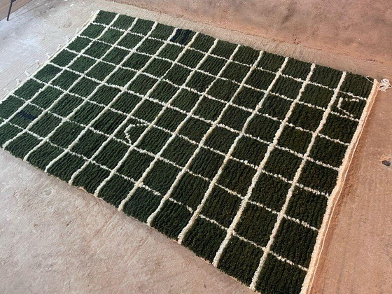 Alfombra verde de 250 cm x 150 cm. – Wool (photo 10 of 10)