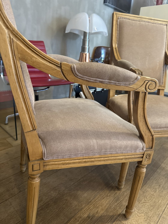 Image 1 of FRANSE FAUTEUILS IN LODEWIJK XVI-STIJL UIT DE 19E EEUW.
