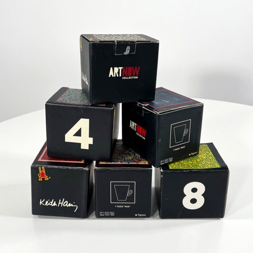 Set of 6 Keith Haring Coffee Cups from Tognana, 1990s