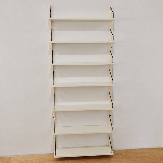 Vintage Poul Cadovius Shelving unit White – Metal, Wood (photo 2 of 8)