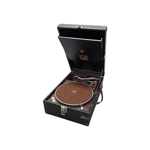 Grammofono a valigia HMV modello 101, fine anni '20