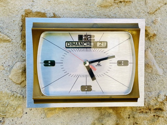 Image 1 of Orologio da parete di metà secolo di Jaz, anni '70-'80