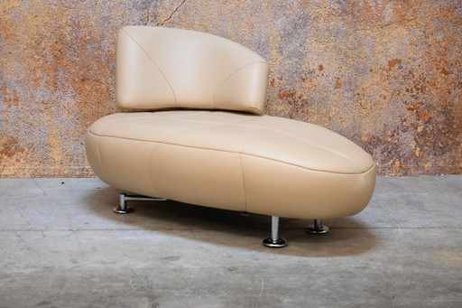 Sillón/Chaise longue Leolux Kikko tapizado en piel, nuevo. – chaises longue, Leather