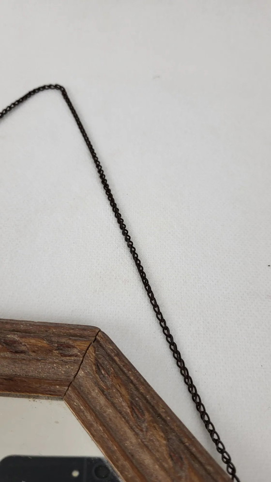 Specchio ottagonale in legno – Wood, Art Deco (photo 5 of 6)