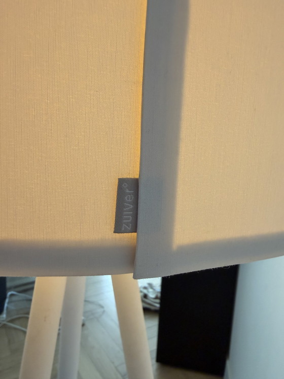 White Tripod Lamp by Zuiver – Floor lights, Canvas, Wood (photo 4 of 8)