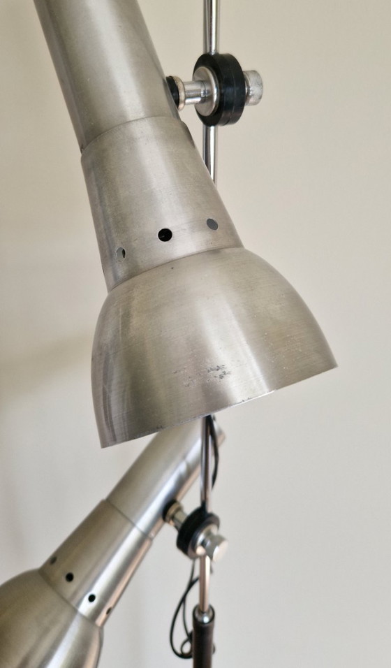 Image 1 of Vintage Italian design floor lamp, 2 adjustable spotlights, Formanova 1970s