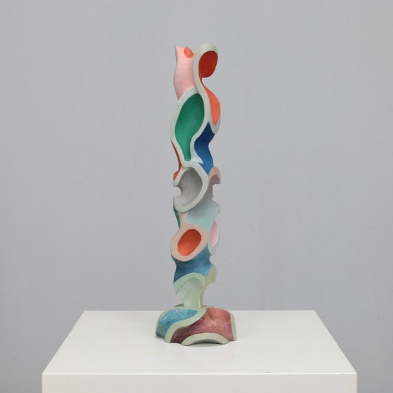 Image 1 of Sculpture moderniste en bois, attribuée à Ivan Stoyanov, Bulgarie, 1981